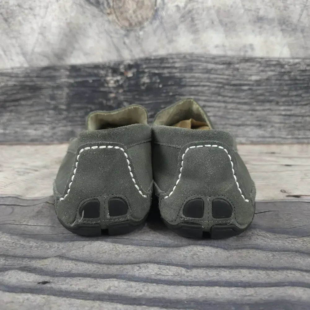 Kenneth Cole Reaction Loafers Mens Size 9.5 M Gray Suede Leather Slip On House